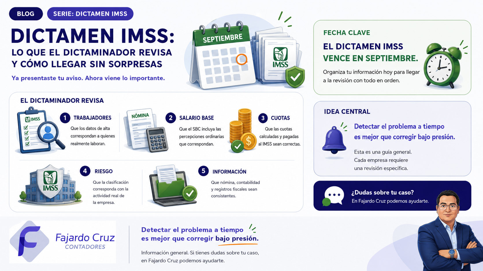 Ya presentaste tu aviso de dictamen IMSS. Ahora viene lo importante. 